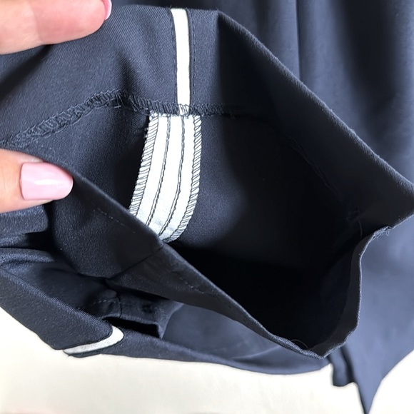 WHBM 0 sailor navy blue and white stripe gorgeous timeless fitting dress. - Picture 5 of 5